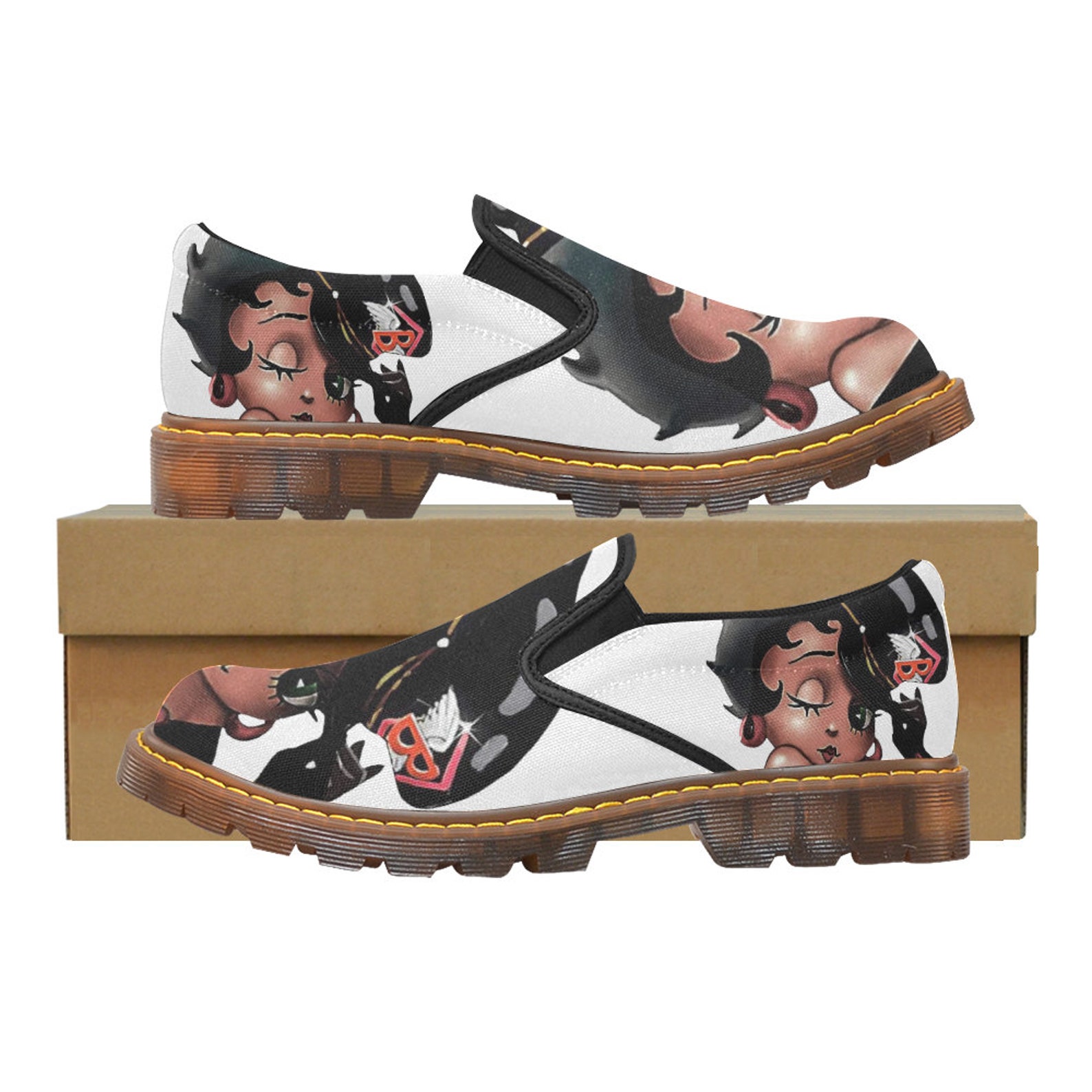 Betty Boop Martin Boots Etsy