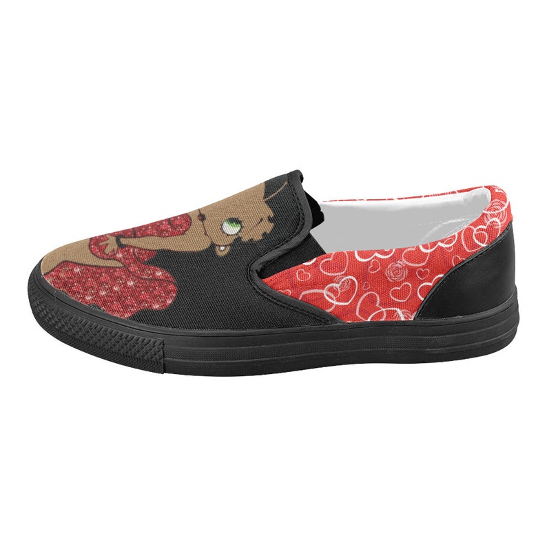 Betty Boop canvas slip on tennis shoe Etsy