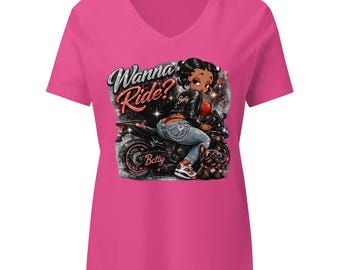 T-shirt décontracté à col en V pour femmes