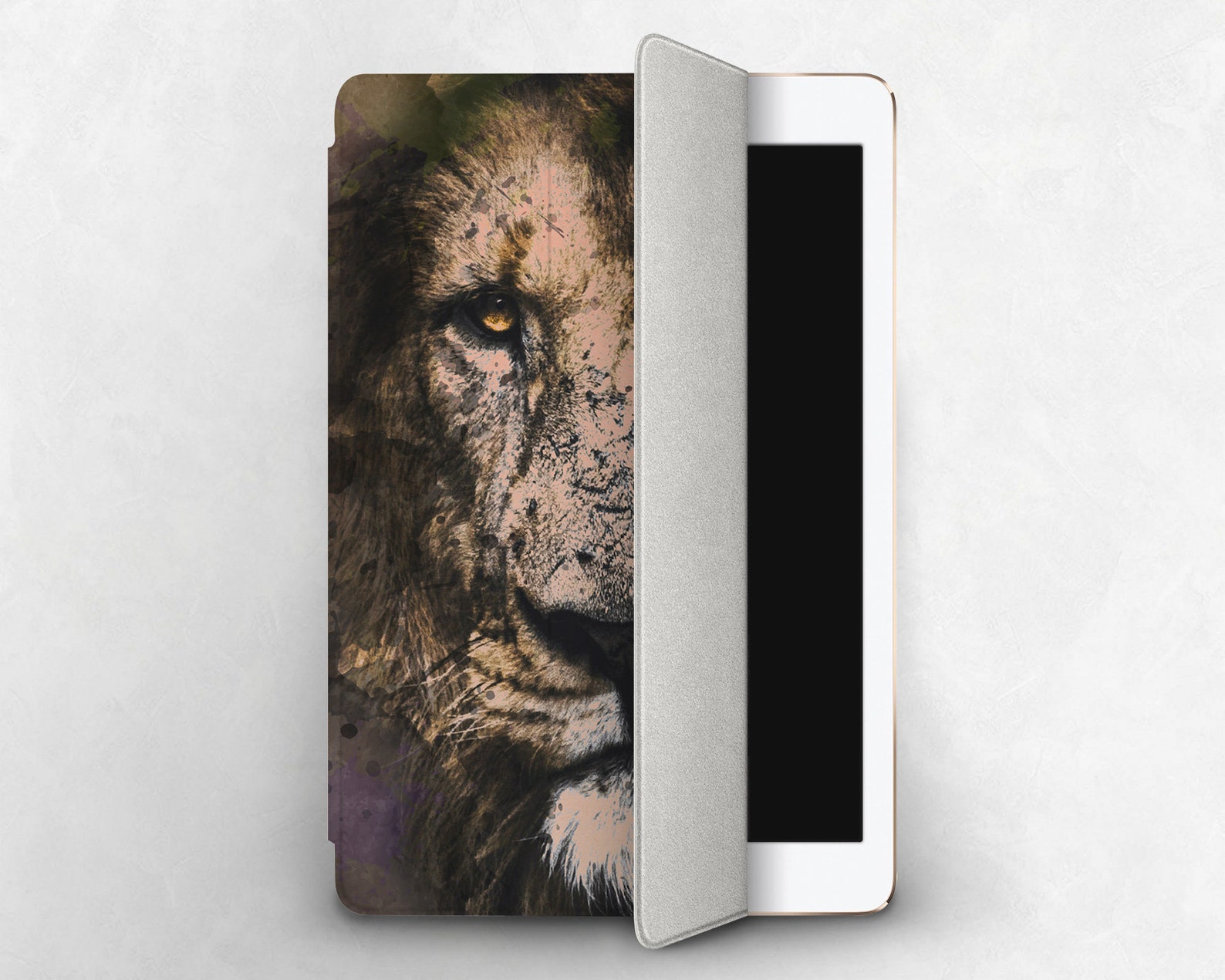 Lion Face iPad 2 Air Case Wild Spots iPad 10.2 Cover iPad Pro | Etsy