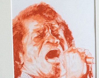 Original painted portrait of James Brown, by Gary Thompson BA(Hons)
