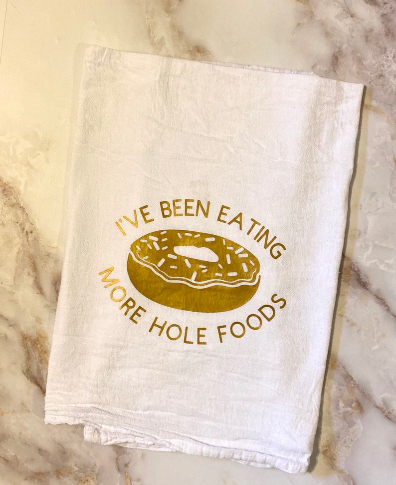 Home Decor Funny Kitchen Towel Housewarming Gift Donut Funny Decor Tea Towel Hand Towel Funny Pun Funny Dish Towels Christmas Gift Home Living Tea Towels Vadel Com