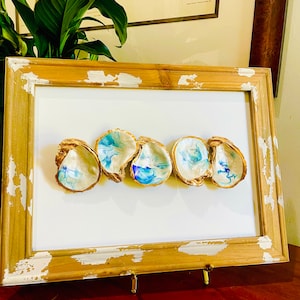 Oyster Shell Art:  Coastal Decor