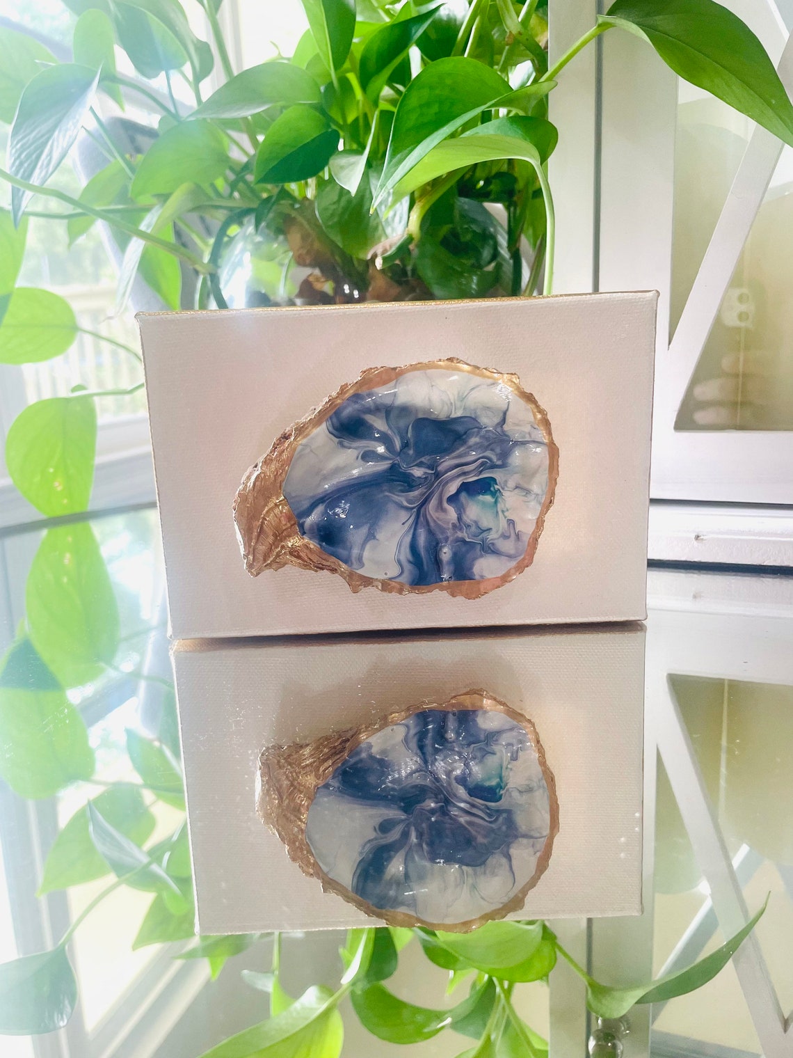 Oyster Art Oyster Shell Art Oyster Canvas Louisiana Oyster Etsy