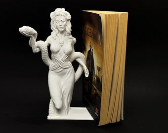 Medusa Figur Statue Buchstütze / 3D gedruckt