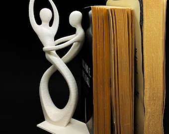 Dancing Couple Statue Bookend / 3D Printed