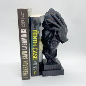 Face Statue Modern Bookend / 3D Printed