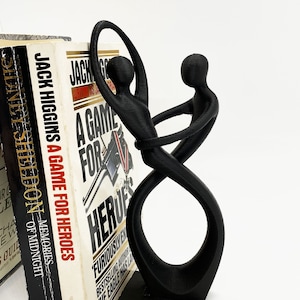 Dancing Couple Statue Bookend / 3D Printed