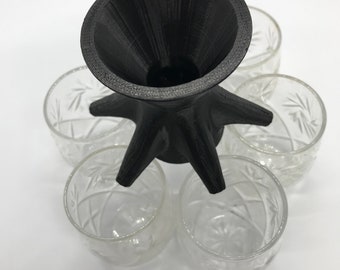 6-way SHOTS-dispenser / Party / 3D-geprint / Likeurdispenser
