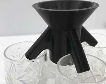 4-way SHOTS dispenser / Party / 3D printed / Liquor dispenser