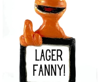 Zippy Adult Themed Rude Fridge Magnets, Lager Fanny