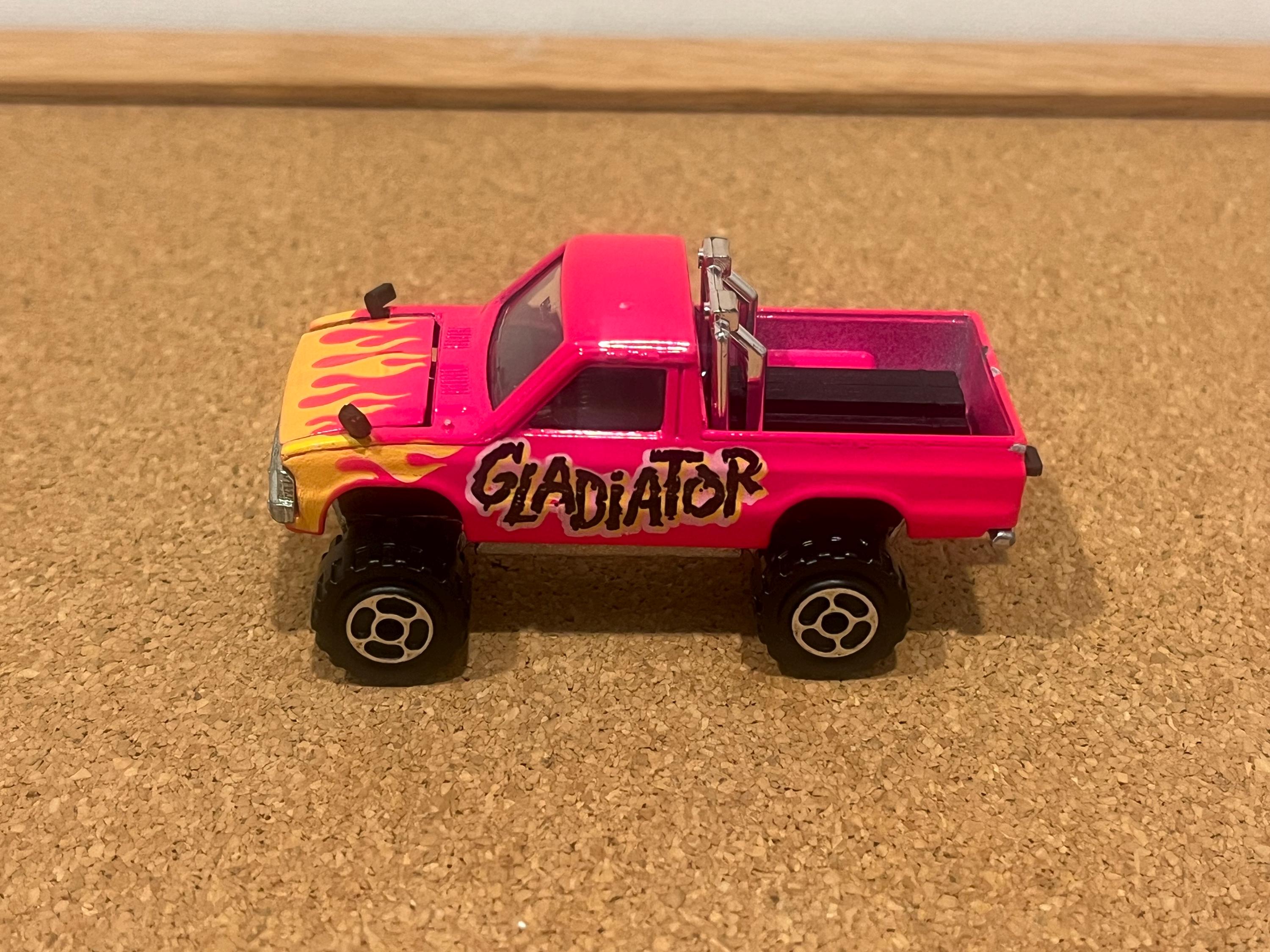Majorette 4x4 Toyota Pickup Truck Pink With Flames - Etsy
