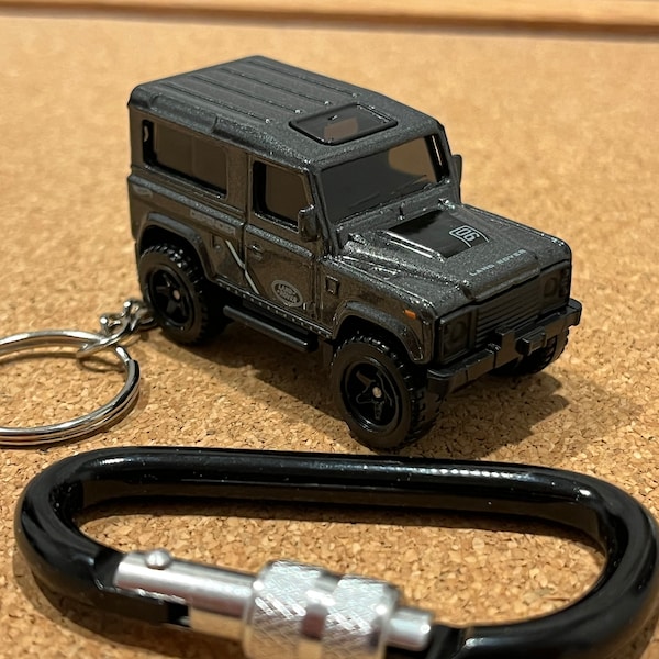 Land Rover Defender Keychain Grey in Color