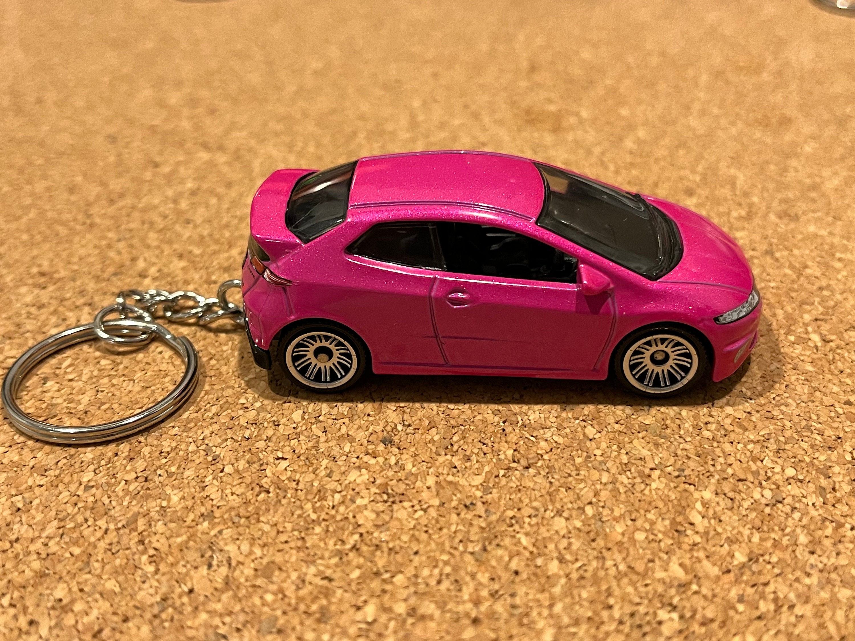 Keychain HONDA 2008 Civic Type R Keychain Pink in Color Matchbox - Etsy