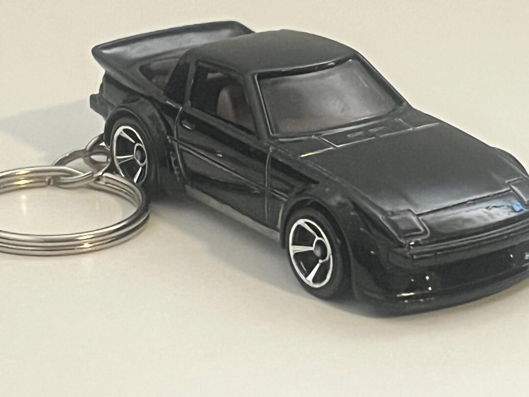 1983 Mazda RX7 Keychain Car Black - Etsy