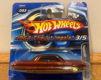 Hot Wheels 1964 Chevy Impala Rare Short Card - Etsy