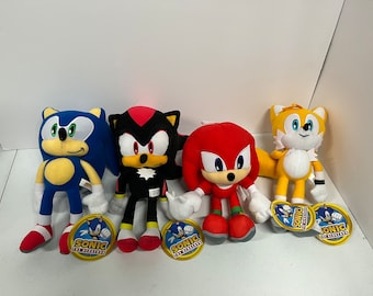 12" Sonic The Hedge Hog Plush - Your Choice From - Sonic / Shadow / Knuckles  / Tails - New with Tags