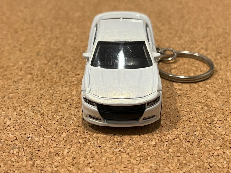 2018 Dodge Charger Keychain White in Color Matchbox - Etsy