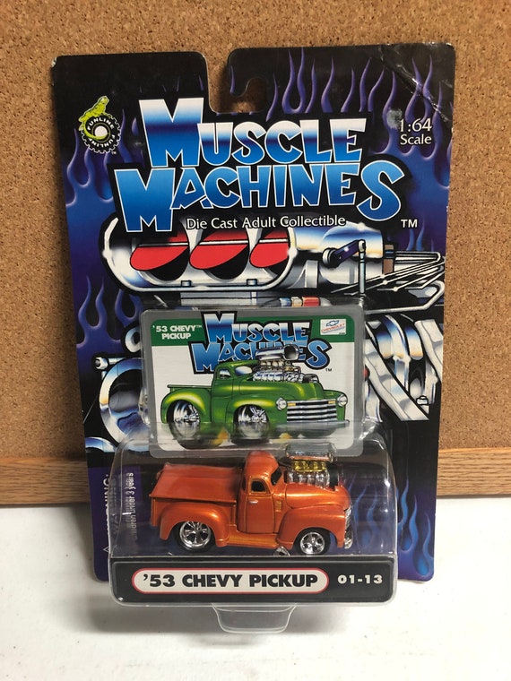 1953 Chevy Pickup Truck 01 13 Muscle Machines Diecast 1 64 Etsy