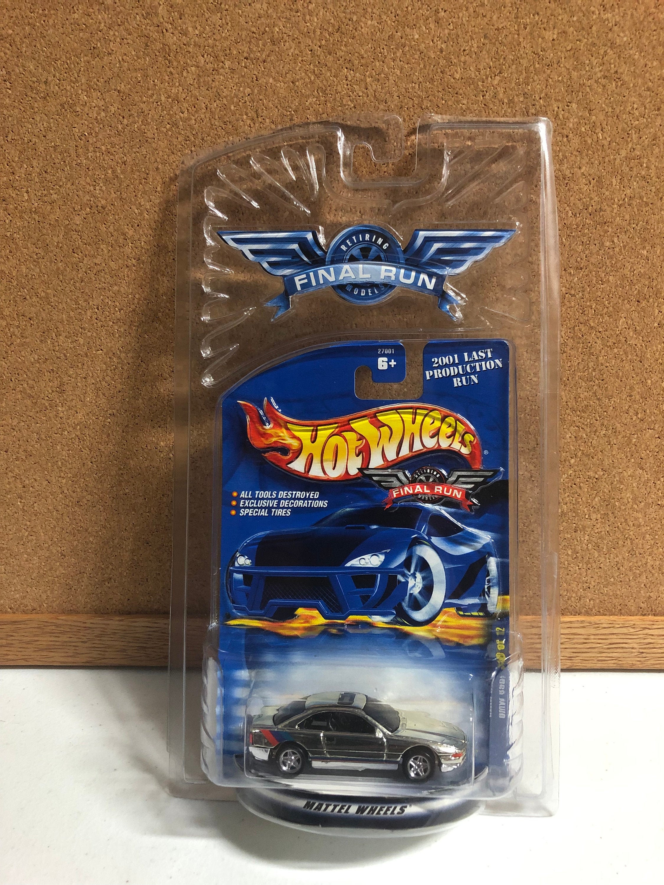 BMW 850i - Chrome - Hot Wheels 2001 Final Run - Diecast - 1