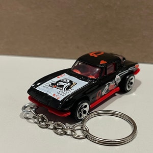 CHEVY 1963 Corvette Black Custom Keychain