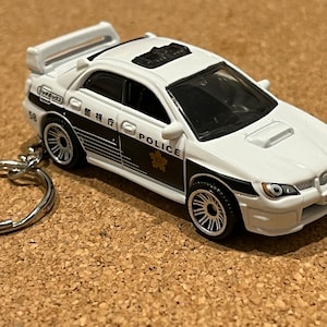 SUBARU 2007  Impreza WRX Keychain  Police Car Matchbox