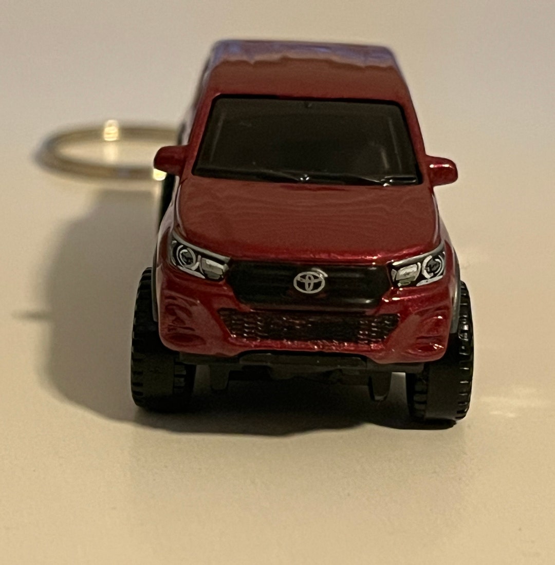 TOYOTA 2018 Hilux Truck Keychain Key Chain Burgundy Red Matchbox - Etsy