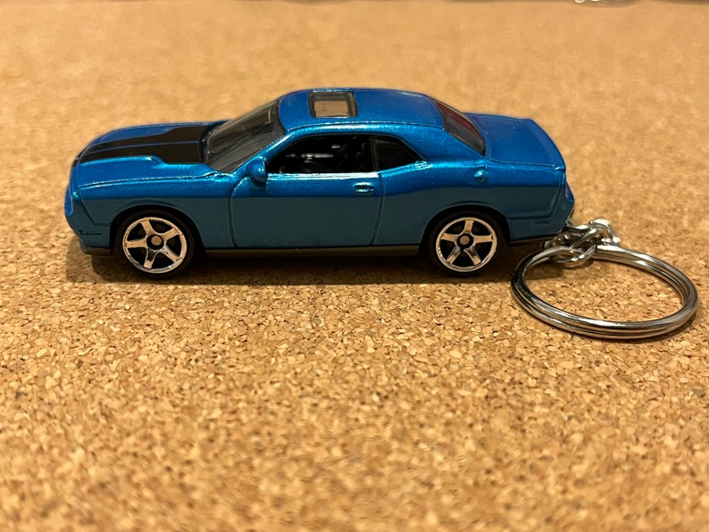 2008 Dodge Challenger Keychain Blue in Color Matchbox - Etsy