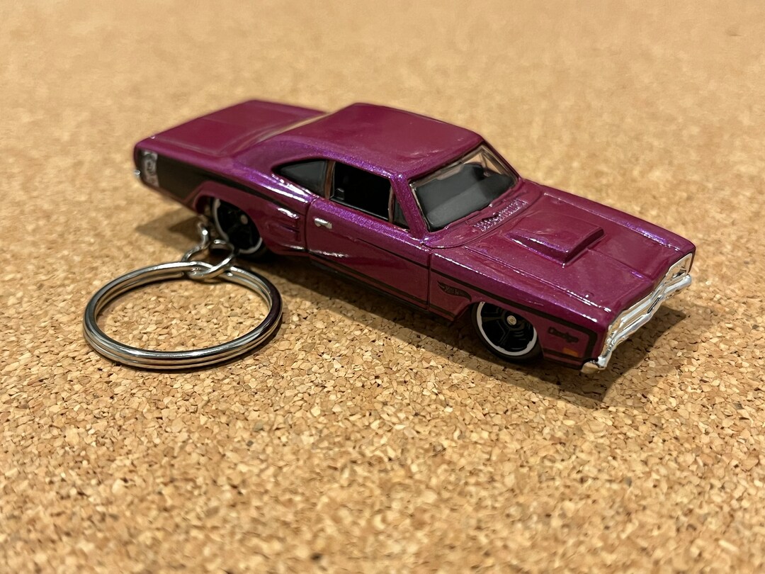 1969 Dodge Super Bee Keychain Purple in Color Hot Wheels Etsy