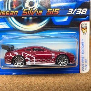 Hot Wheels Nissan Silvia Faster than Ever Burgundy Red