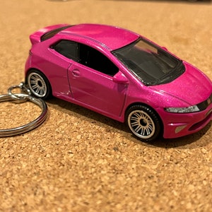 HONDA 2008 Civic Type R Keychain Pink in Color Matchbox
