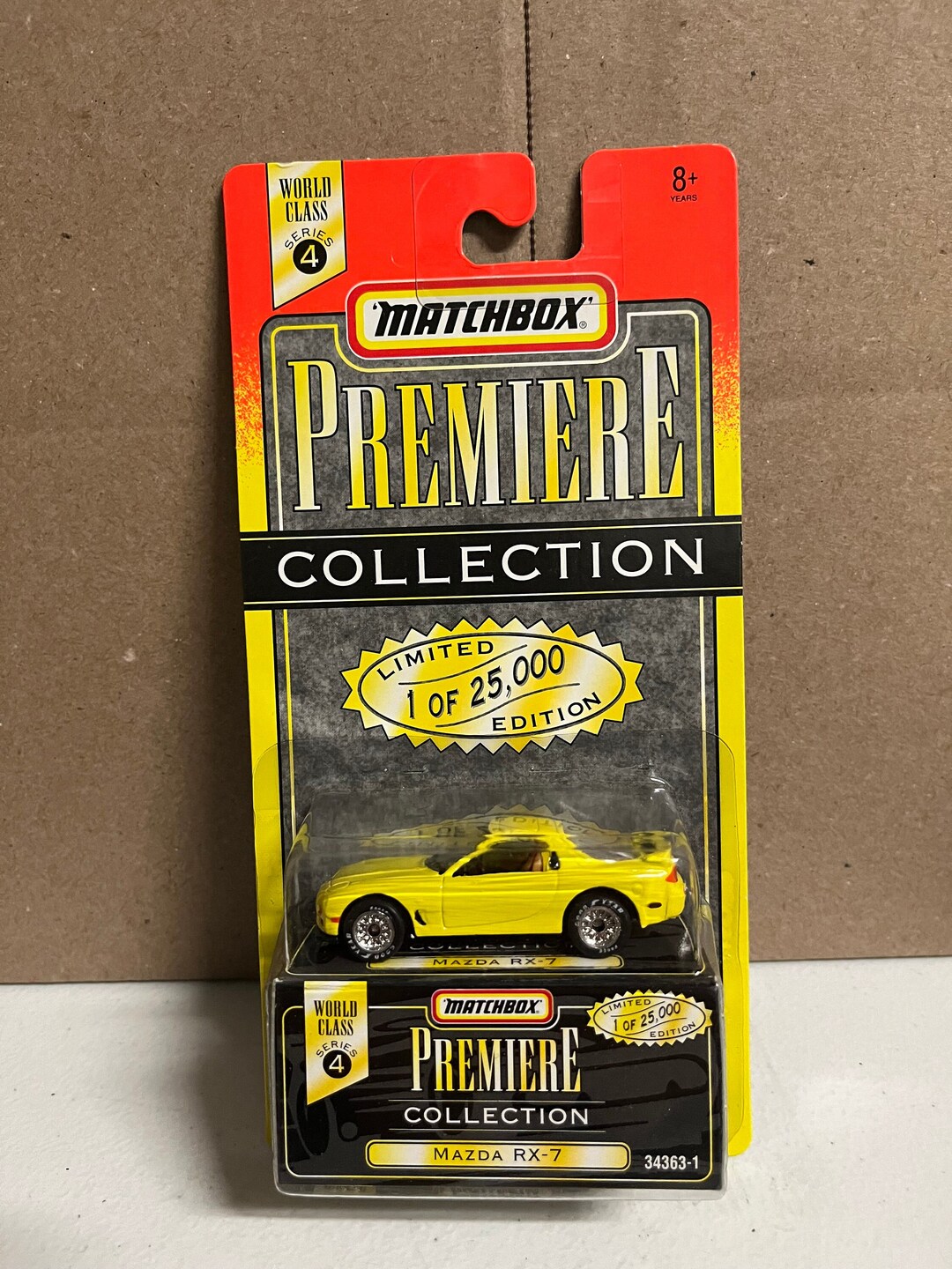Mazda RX7 RX-7 Yellow in Color Matchbox Premiere With Rubber Tires - Etsy