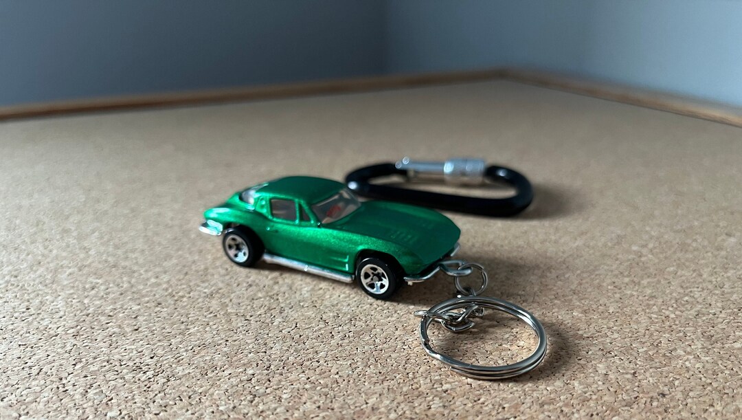 CHEVY 1963 Corvette Custom Keychain Green in Color - Etsy