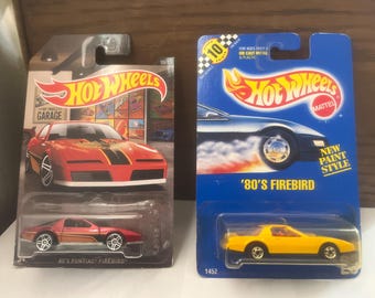 80's Pontiac Firebird Hot Wheels Your choice of Colors.