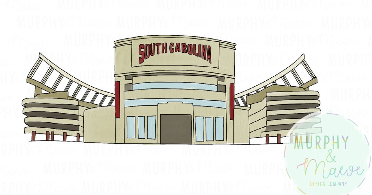 Watercolor Stadium PNG Williams Brice Etsy UK