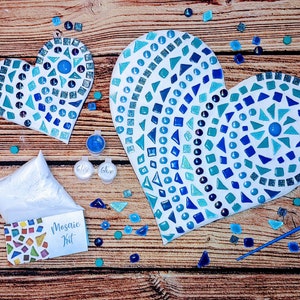 Mosaic Heart Kit, Craft Kit, DIY Kit for Adults, Craft Kit for Kids, Kid-Friendly Craft, DIY Project, DIY Mosaic Kit, Mosaic Art