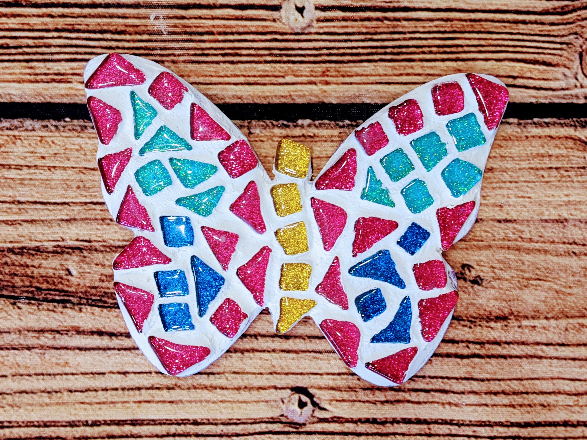 Butterfly Mosaic Kit, Craft Kit, DIY Kit for Adults, Craft Kit for