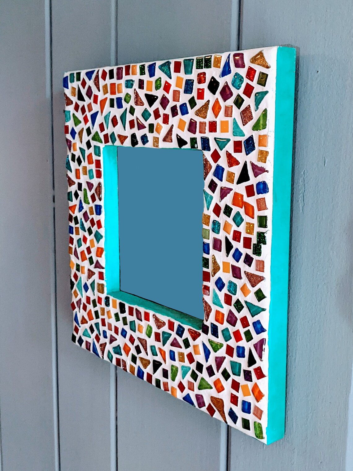 12 Square Mosaic Mirror Kit Etsy