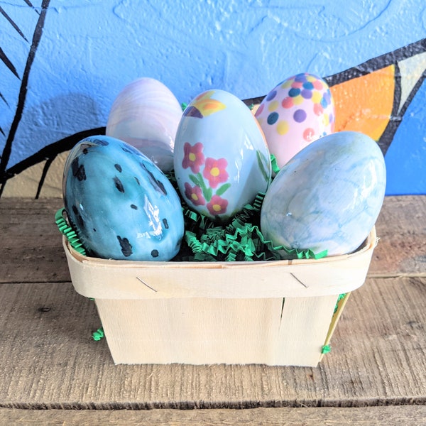 Classic Easter Egg Painting Kit | Pottery Painting Kit | Easter Basket Gift