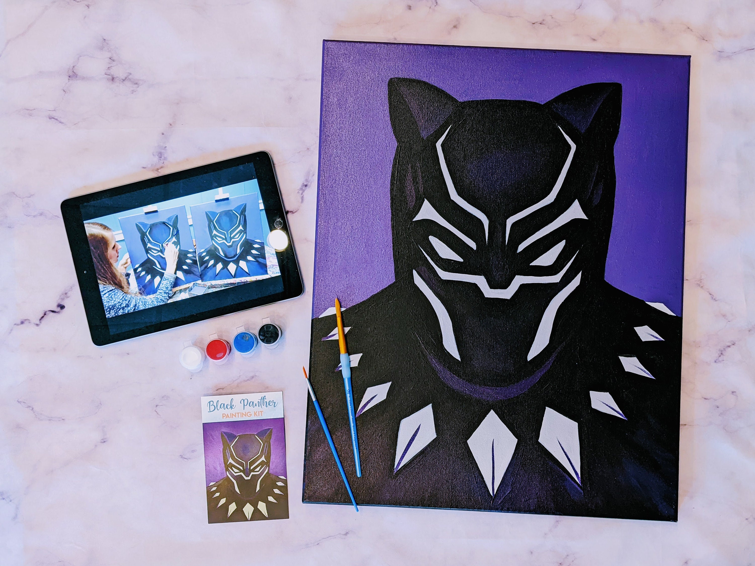 Black Panther Paint and Sip Kit