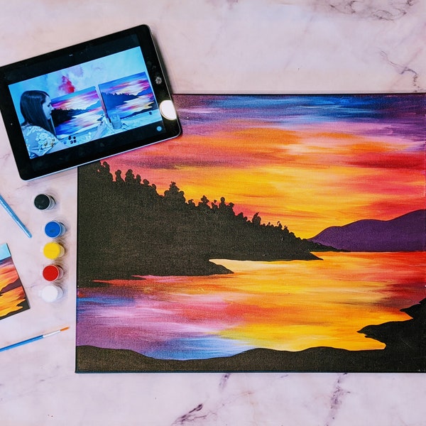 Paint and Sip Canvas Etsy