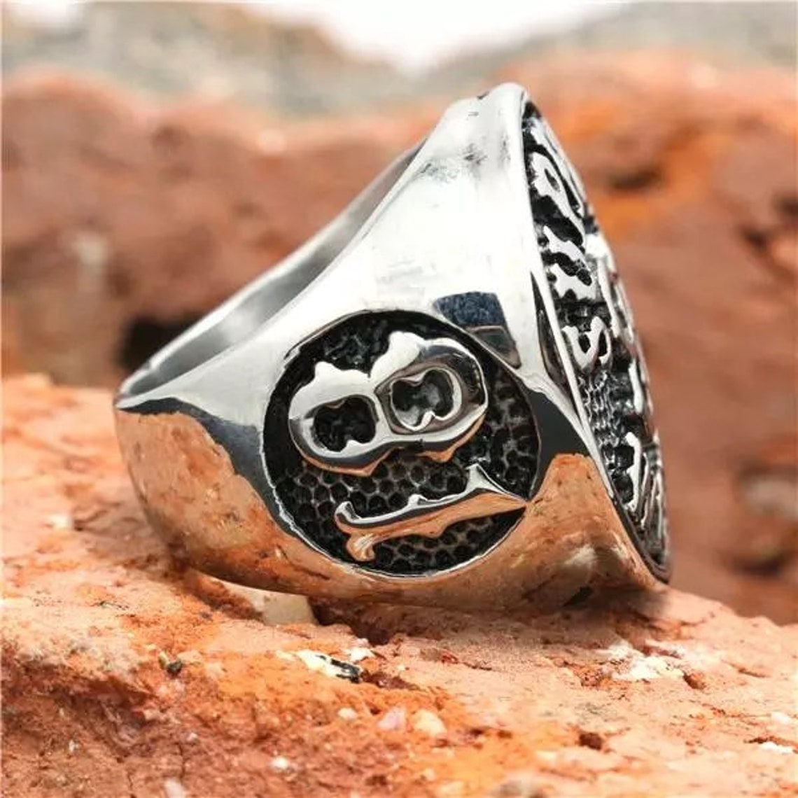 Support 81 World Ring silver look Hells Angels North End Etsy