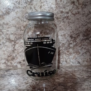 Personalized Banks, Mason Jar Bank, Change Storage,Fund Jar,Piggy Bank,Adult coin bank,Child coin bank,Bo-Ho Hippie,Cruise Fund,Valentine