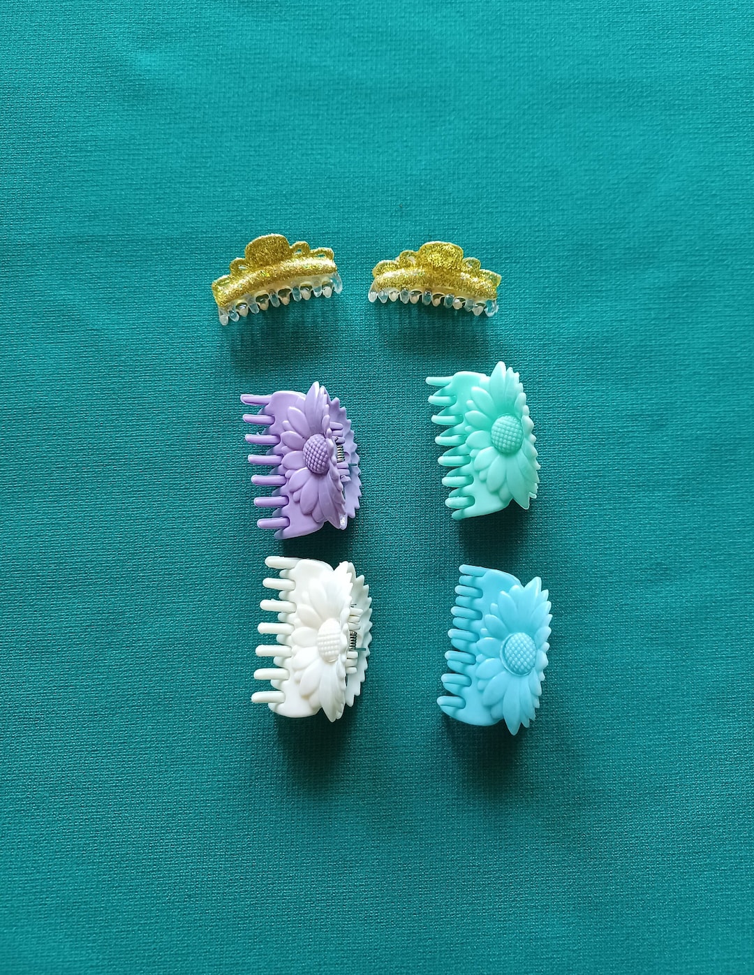 Set of 6 French Claw Hair Clipsassortmentfashionable Claw Etsy