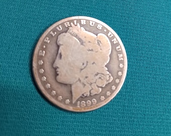 1899 O Morgan Silver Dollar, New Orleans Mint, 90% Silver