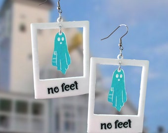 No Feet // Beetlejuice // Halloween Earrings