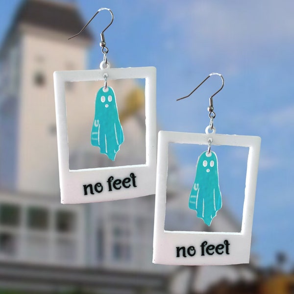 No Feet // Beetlejuice // Halloween Earrings