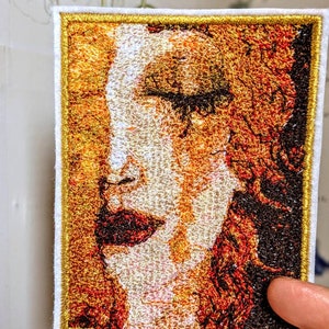 Freya's golden tears patch , Gustav Klimt, Anne-Marie Zilberman, Art deco, Gold patch, School of Klimt, Gustav Klimt patch