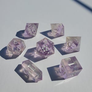 Lilac - 7pc. Sharp Edge Dice Set