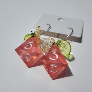 Apple - d8 Dice Earrings
